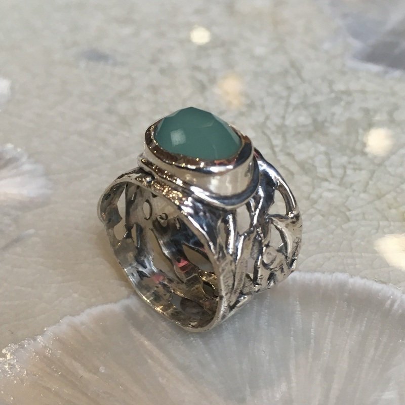 Jade Sterling Silver Ring - Endless Night. – Artisan Look