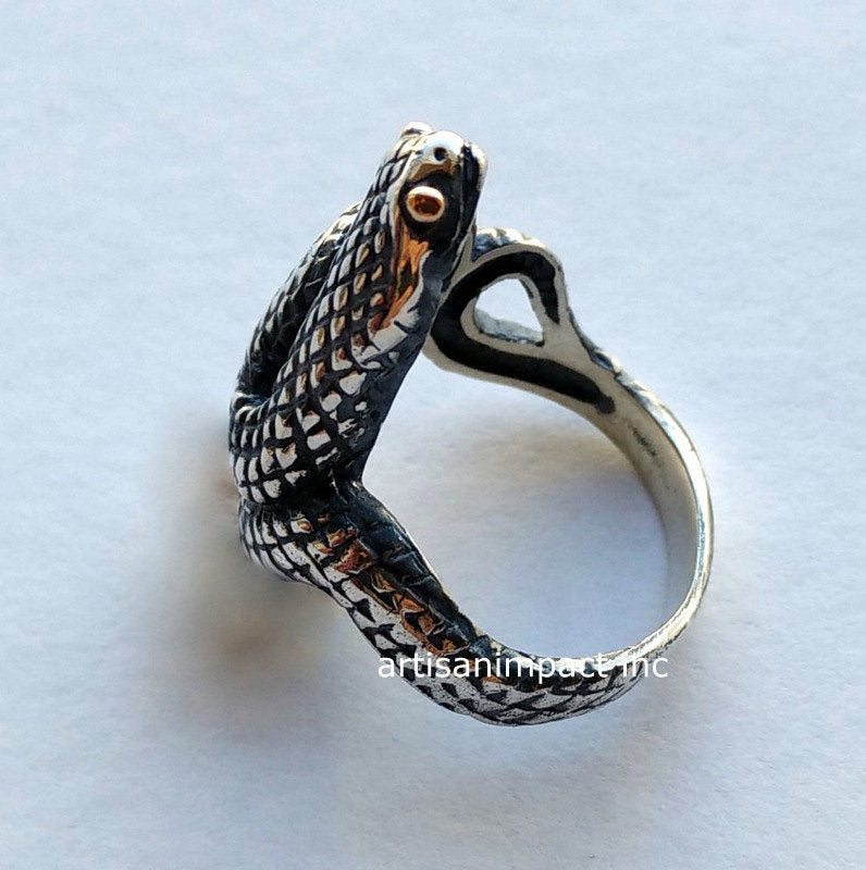 Long deals snake ring