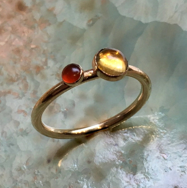Mothers Birthstone Ring, Birthstone Rings For Mom, Mothers Jewelry, Family Ring, Gold gemstones ring, Gift For Mom - So happy together R2452