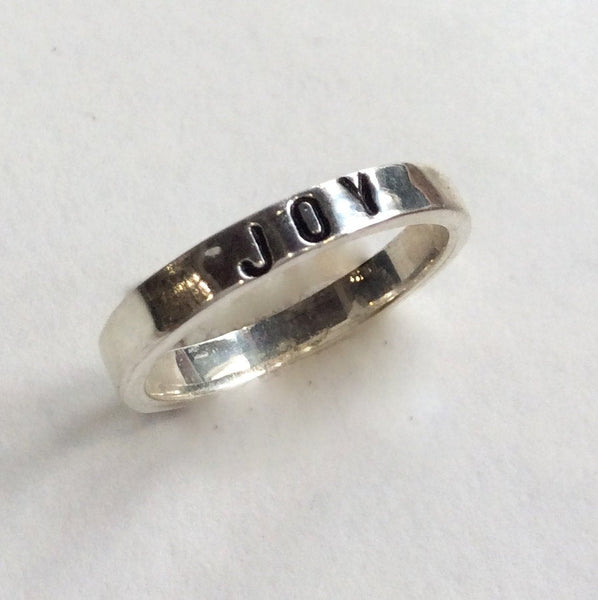 Stackable name ring, Mothers Ring, Children name ring, Stacker name ring, Stacking Ring Set, Engraved ring, Valentines - In the Heart R2145