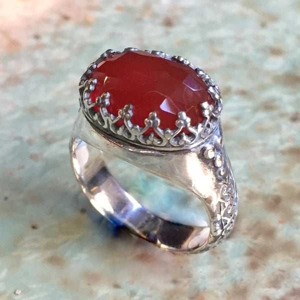 Silver Gemstone ring