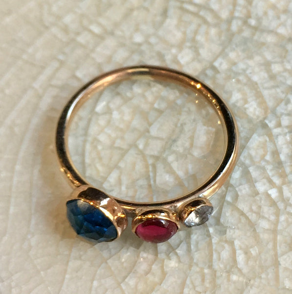 Birthstones ring, custom ring, family ring, stacking ring, Mothers ring, Gold ring, Gold Filled ring, multi stone ring - Say anything R2559
