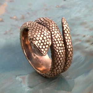 Coiled snake ring