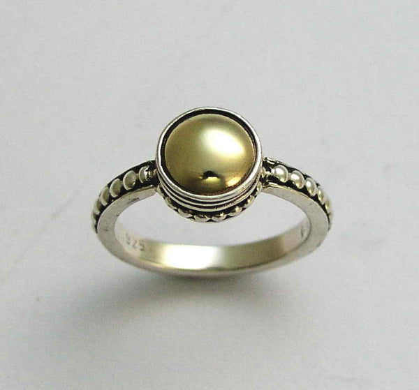 Wedding band, Thin simple ring, sterling silver ring, dotted gold band, mixed metal ring,stacking band, thin band - Evening light R0911