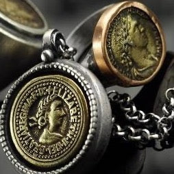 Antique coin jewelry