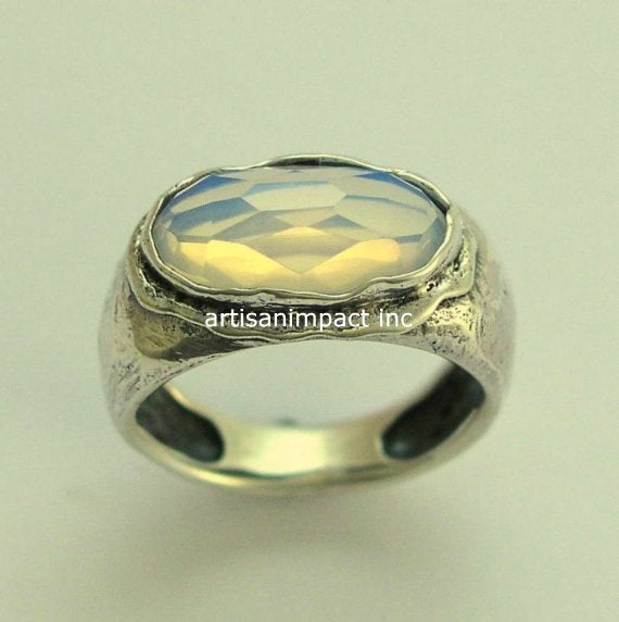 clear quartz ring