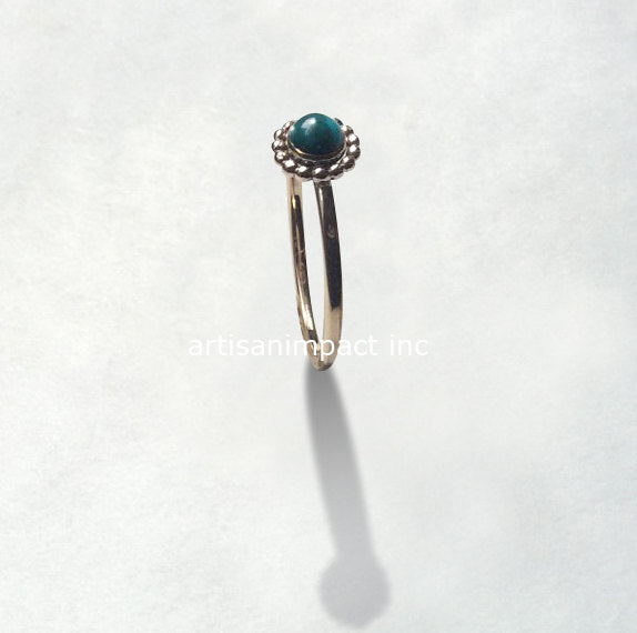 Simple Gold Ring, dainty ring, turquoise ring, delicate ring, boho ring, engagement ring, gold filled ring, unique ring - So close R2250