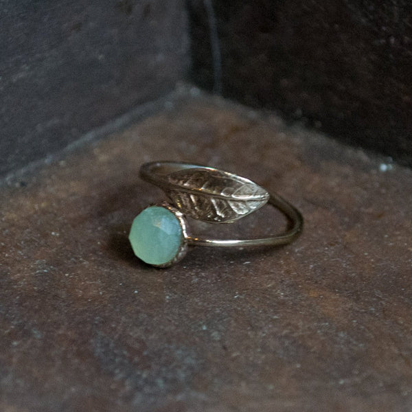 jade leaf ring