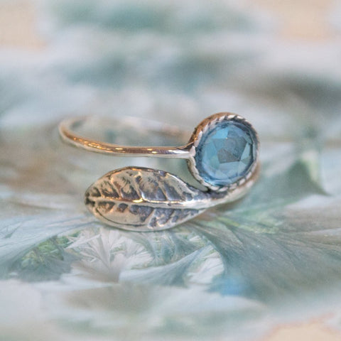 Blue topaz ring