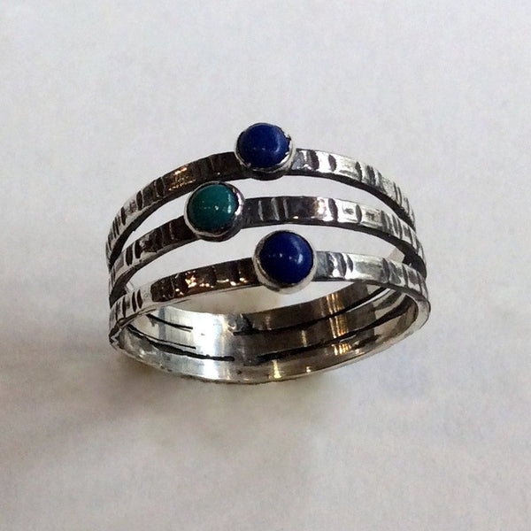 bohemian silver rings 