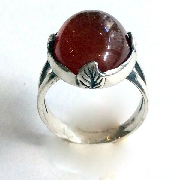 Carnelian statement ring