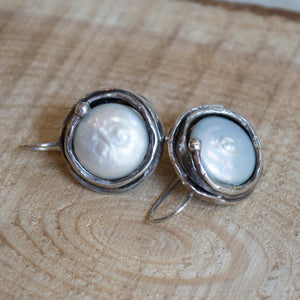 Coin pearl Earrings