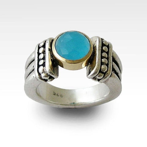 Blue Stone Sterling Silver Ring