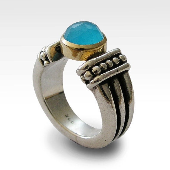 Oxidized Two-tone Ring 