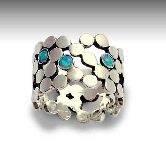 Dotted Opals ring
