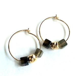 Dainty gold filled earrings