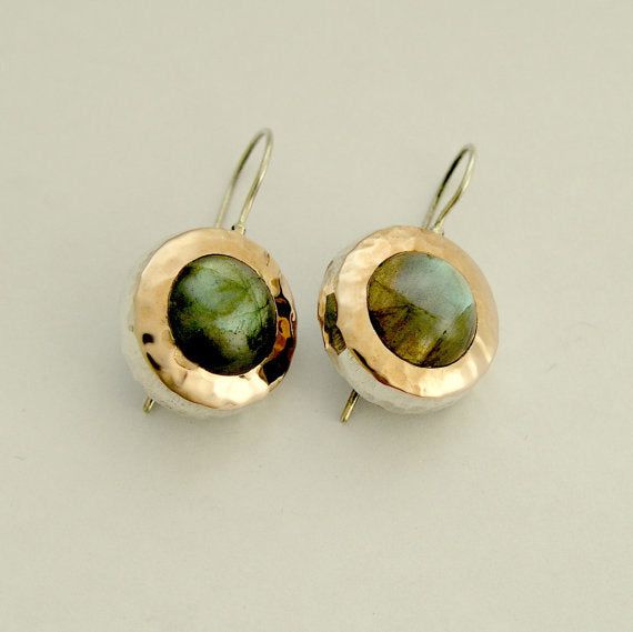 two-tone earrings