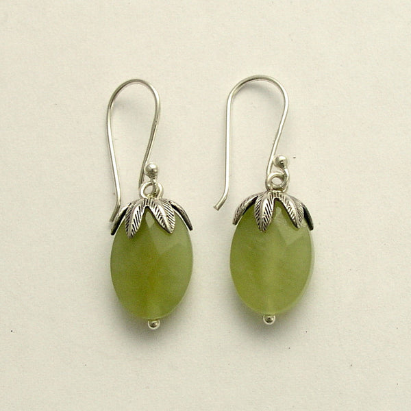 Leaf earrings, casual earrings, gemstone earrings, drops, dangle earrings, small earrings, red carnelian earrings - Cranberries E2068-1