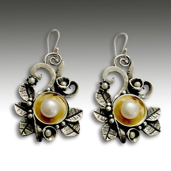 silver gold earrings