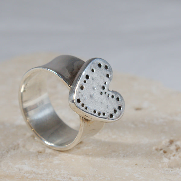 Sterling Silver Heart ring - The Art Of Love R2340S